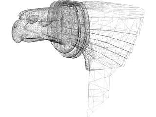 Chrysler Building Eagle 3D Model preview