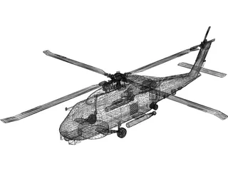 Sikorsky SH-60B Seahawk 3D Model preview