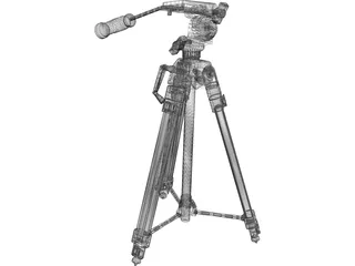 Camera Tripod 3D Model preview