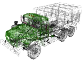 Ural 4320 3D Model preview