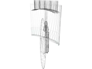 Wall Lamp 3D Model preview