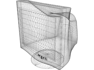 Philips Monitor 3D Model preview