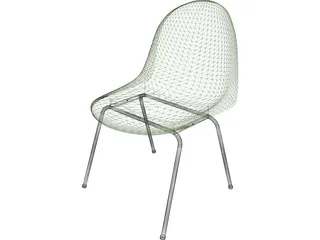 Modern Plastic Chair 3D Model preview