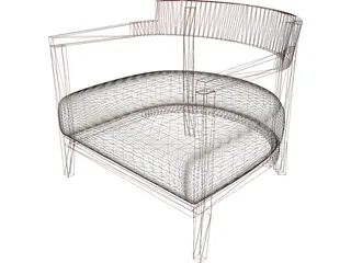 Chair Living Room 3D Model preview