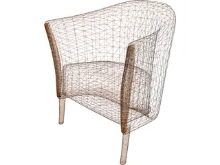 Chair Comfortable 3D Model preview