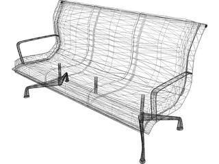 Sofa Lobby 3D Model preview