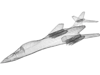 Rockwell B-1 Bomber 3D Model preview
