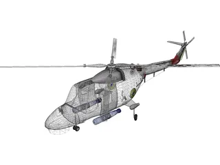 Westland Lynx 3D Model preview