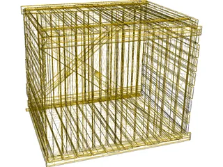 Wooden Crate 3D Model preview