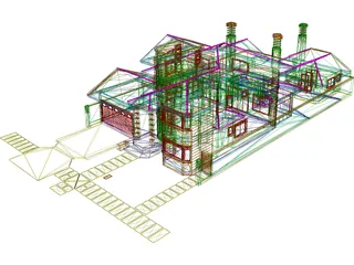 Brasilian House 3D Model preview