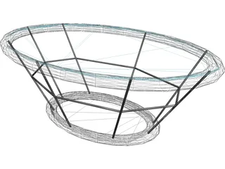 Salon Sehpa 3D Model preview