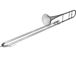 Trombone 3D Model preview