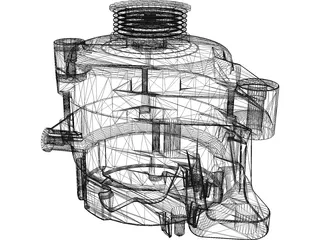 Alternator 3D Model preview