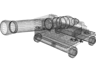 Cannon 3D Model preview