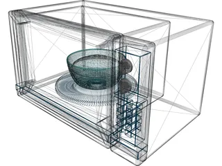 Microwave Oven 3D Model preview