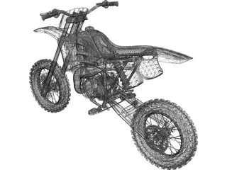 KTM Mini Bike 3D Model preview