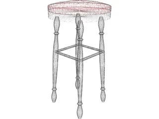 Stool 3D Model preview