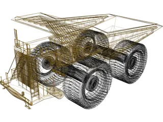 Mining Truck 3D Model preview