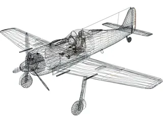 Focke-Wulf Fw 190 A 3D Model preview