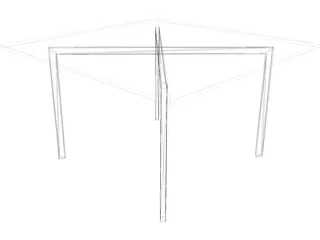 Mies van der Rohe-Barcelona Table 3D Model preview