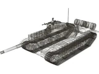T-62 3D Model preview