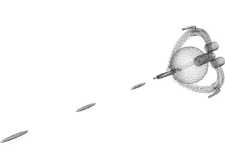 Tri-Fighter 3D Model preview