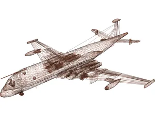 Hawker Siddeley Nimrod 3D Model preview