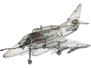 McDonnell Douglas A-4 Skyhawk (Ayit) 3D Model preview
