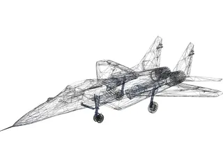 MiG-29A 3D Model preview