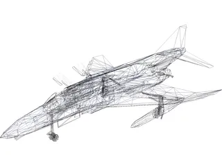 McDonnell Douglas F-4 Phantom II 3D Model preview