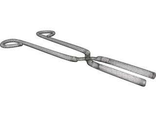 Lab Tongs 3D Model preview