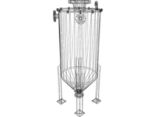 Fluid Tank 3D Model preview