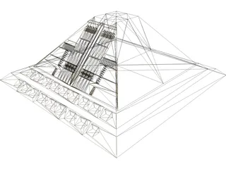 Alien Pyramid 3D Model preview