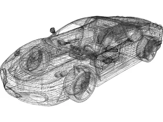 Ferrari F430 3D Model preview