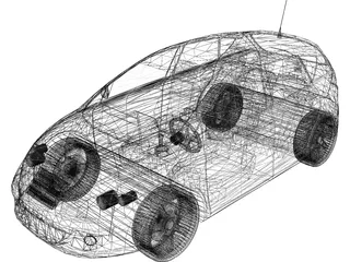 Seat Altea (2004) 3D Model preview