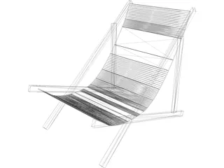 Beach Chair 3D Model preview