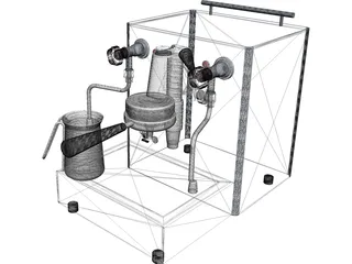 ECM Espresso Machine 3D Model preview