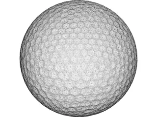 Golf Ball 3D Model preview