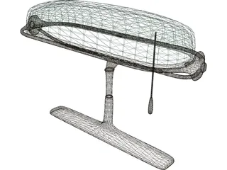 Wall Street Lamp 3D Model preview