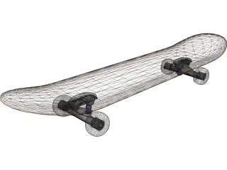 Skateboard 3D Model preview