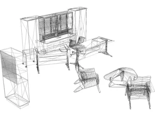 Room Interior 3D Model preview