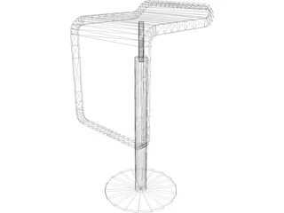 Barstool LEM 3D Model preview