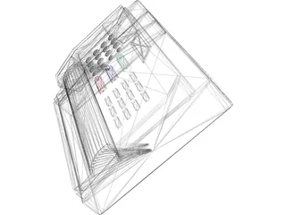 Fax Machine 3D Model preview