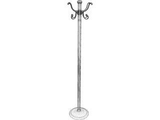 Hat Rack 3D Model preview