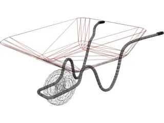 Wheelbarrow 3D Model preview