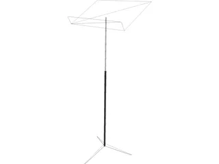 Music Stand 3D Model preview