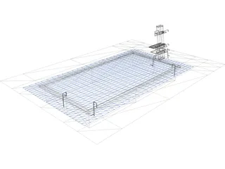 Indoor Pool 3D Model preview