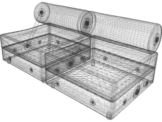 Todo Modo Sofa 3D Model preview