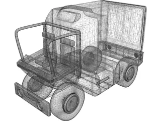Toon Van 3D Model preview
