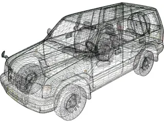 Isuzu Big Horn 3D Model preview